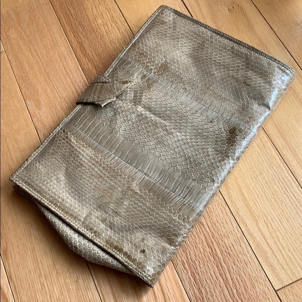 Authentic Snake Akin Clutch Purse